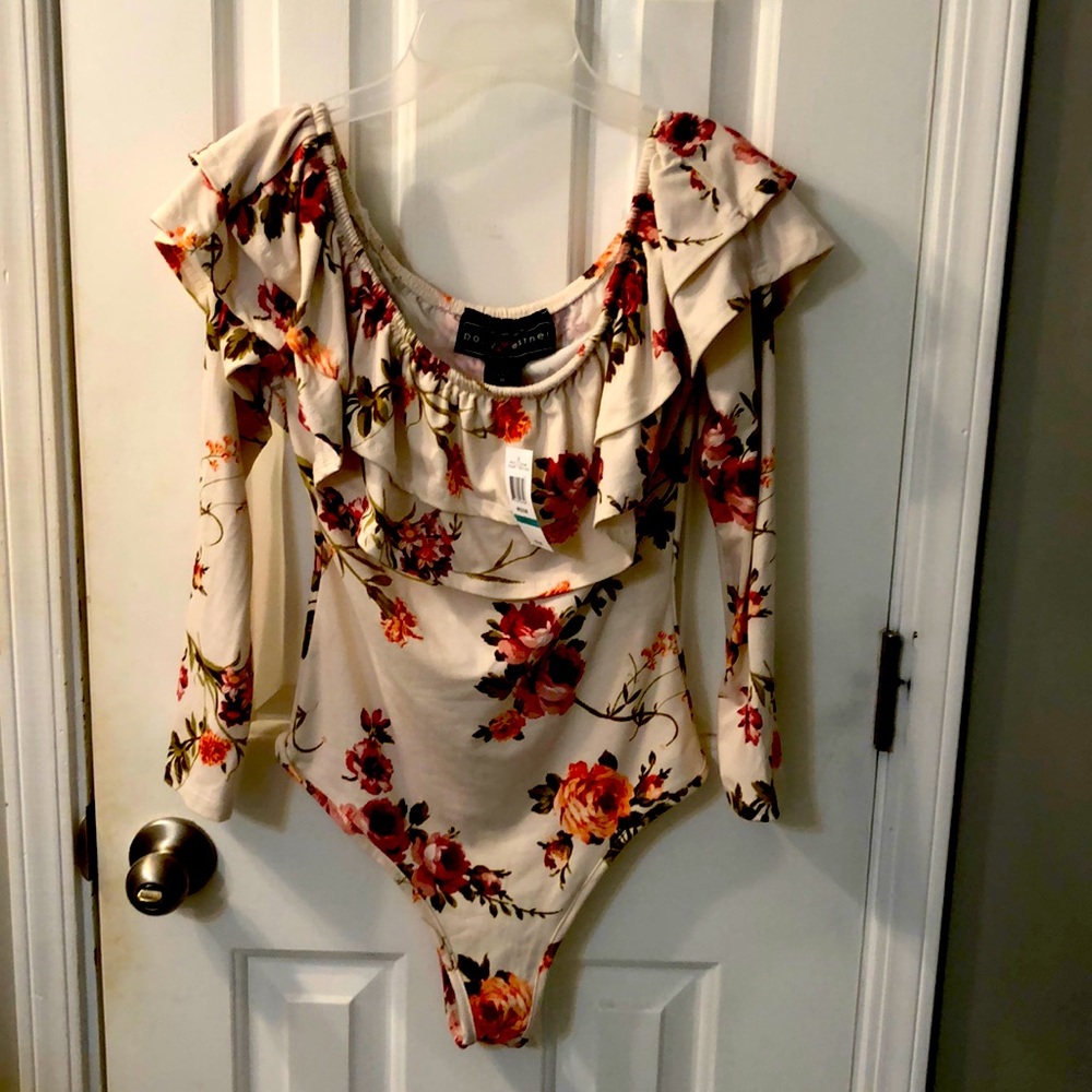Women’s floral bodysuit size M.